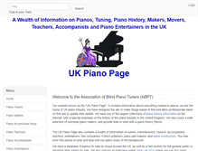Tablet Screenshot of piano-tuners.org